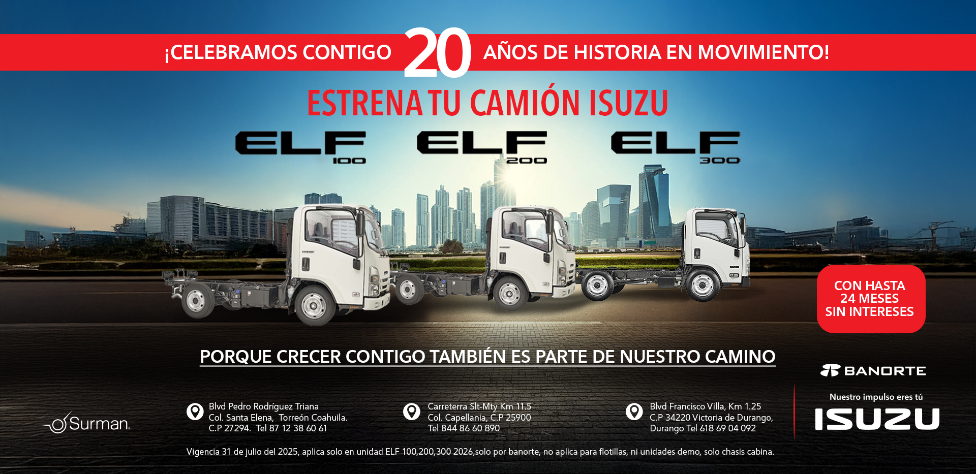 Banner linea ELF